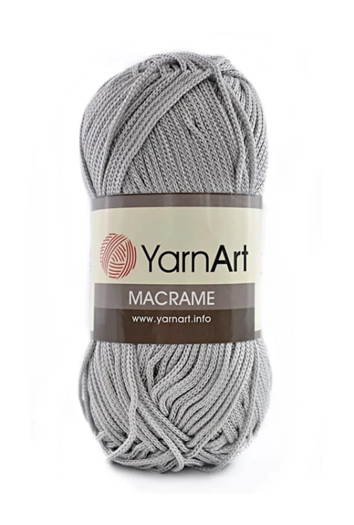 Sznurek poliestrowy YarnArt Macrame 1,5 mm 149 / jasny szary