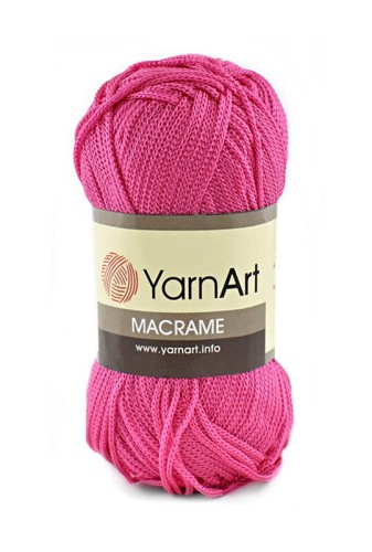 Sznurek poliestrowy YarnArt Macrame 1,5 mm 140 / fuksja