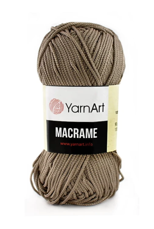 Sznurek poliestrowy YarnArt Macrame 1,5 mm 156 / ciemny beż