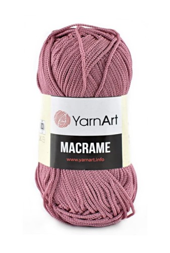 Sznurek poliestrowy YarnArt Macrame 1,5 mm 141 / brudny róż