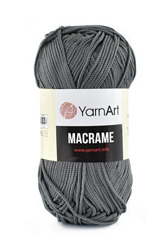 Sznurek poliestrowy YarnArt Macrame 1,5 mm 159 / ciemny szary
