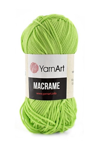 Sznurek poliestrowy YarnArt Macrame 1,5 mm 150 / zielone jabłuszko