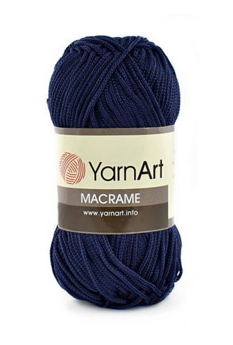 Sznurek poliestrowy YarnArt Macrame 1,5 mm 162 / granat