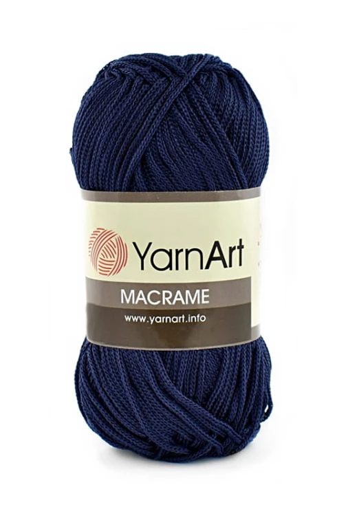 Sznurek poliestrowy YarnArt Macrame 1,5 mm 162 / granat