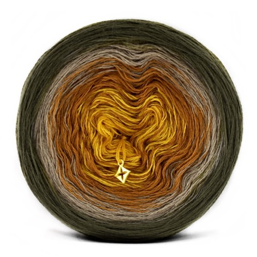 KOKONEK Merino 500 Oak Fruit - Khaki/orzech melanż/ciepły brąz/kurkuma