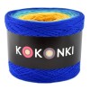 KOKONEK A202 Ganapati Kobalt/lazur/turkus/intensywny żółty/kurkuma/musztarda