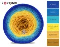 KOKONEK A202 Ganapati Kobalt/lazur/turkus/intensywny żółty/kurkuma/musztarda