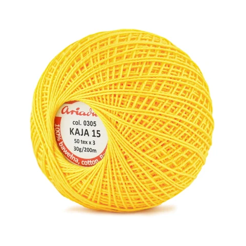 Kordonek Kaja 15 / 30 g / 305 słoneczny