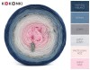 KOKONEK A439 Indygo melanż/denim/szary/jasny szary/pastelowy róż/jasny róż