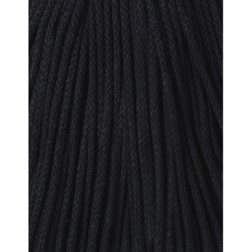Sznurek pleciony bawełniany Bobbiny Junior / Czerń / Black / 3 mm / 100 m
