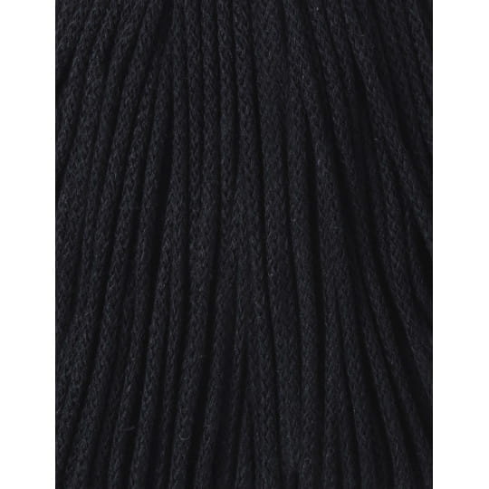 Sznurek pleciony bawełniany Bobbiny Junior / Czerń / Black / 3 mm / 100 m