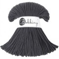 Sznurek pleciony bawełniany Bobbiny Junior / Grafit / Charcoal / 3 mm / 100 m