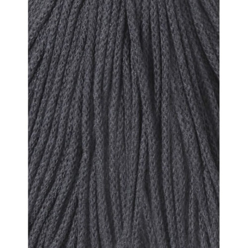 Sznurek pleciony bawełniany Bobbiny Junior / Grafit / Charcoal / 3 mm / 100 m