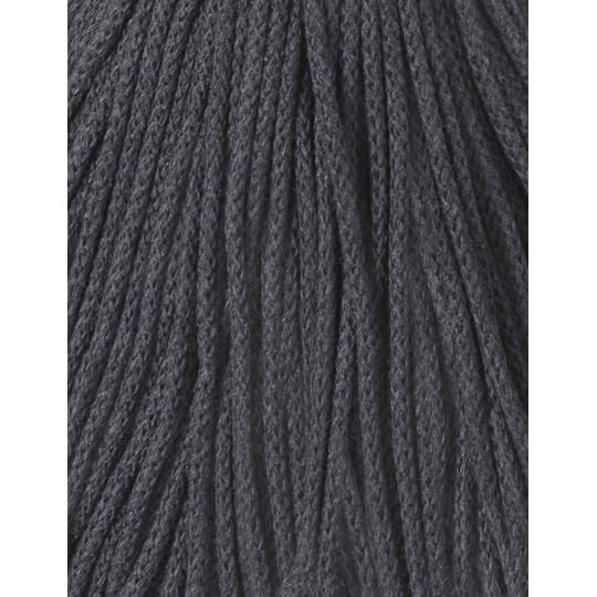 Sznurek pleciony bawełniany Bobbiny Junior / Grafit / Charcoal / 3 mm / 100 m