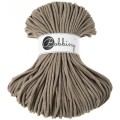 Sznurek pleciony bawełniany Bobbiny Premium / Kawowy / 5 mm / 100 m