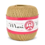 Kordonek Madame Tricote Paris Maxi Metallic 2950 / ciepły beż ze złotą nicią