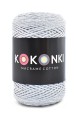 Sznurek Macrame Cotton by KOKONKI 2 mm / rolka 200 m / jasny szary (wiązany)