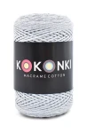Sznurek Macrame Cotton by KOKONKI 2mm / rolka 200m / jasny szary - OUTLET