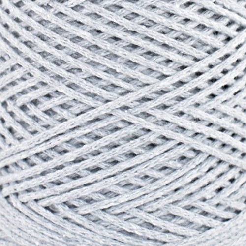 Sznurek Macrame Cotton by KOKONKI 2 mm / rolka 200 m / jasny szary (wiązany)