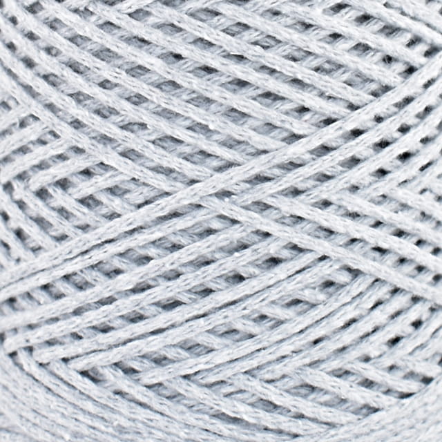 Sznurek Macrame Cotton by KOKONKI 2 mm / rolka 200 m / jasny szary (wiązany)
