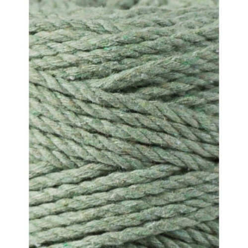 Sznurek skręcany 3-żyłowy bawełniany Bobbiny 3ply Macrame Rope / Szałwia / Eucalyptus / 3 mm / 100 m