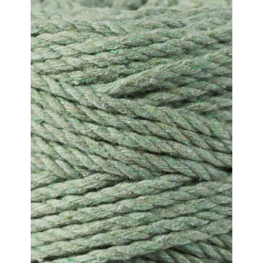 Sznurek skręcany 3-żyłowy bawełniany Bobbiny 3ply Macrame Rope / Szałwia / Eucalyptus / 3 mm / 100 m