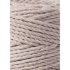 Sznurek skręcany 3-żyłowy bawełniany Bobbiny 3ply Macrame Rope / Perłowy / Pearl / 3 mm / 100 m