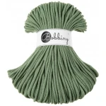 Sznurek pleciony bawełniany Bobbiny Premium / Szałwia / Eucalyptus Green / 5mm / 100m