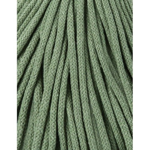 Sznurek pleciony bawełniany Bobbiny Premium / Szałwia / Eucalyptus Green / 5 mm / 100 m