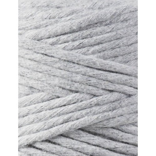 Sznurek skręcany bawełniany Bobbiny Macrame Cord / Jasny Szary / Light Grey / 3mm / 100m