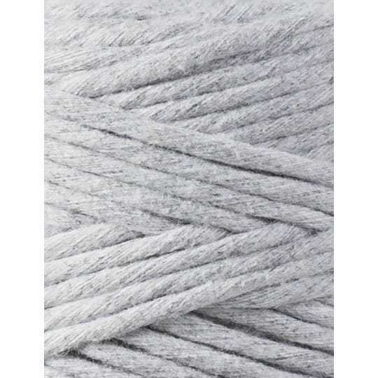 Sznurek skręcany bawełniany Bobbiny Macrame Cord / Jasny Szary / Light Grey / 3mm / 100m
