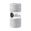 Sznurek skręcany bawełniany Bobbiny Macrame Cord / Jasny Szary / Light Grey / 3mm / 100m