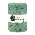 Sznurek skręcany bawełniany Bobbiny Macrame Cord / Szałwia / Eucalyptus Green / 5mm / 100m