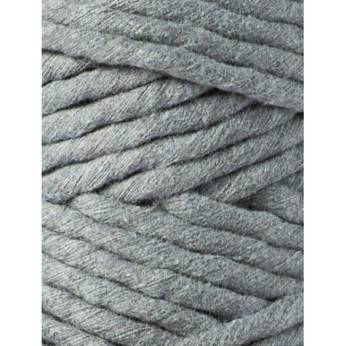 Sznurek skręcany bawełniany Bobbiny Macrame Cord / Stalowy / Steel / 5mm / 100m