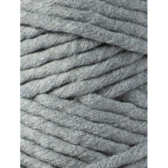 Sznurek skręcany bawełniany Bobbiny Macrame Cord / Stalowy / Steel / 5mm / 100m