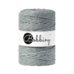 Sznurek skręcany bawełniany Bobbiny Macrame Cord / Stalowy / Steel / 5mm / 100m