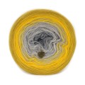 KOKONEK Merino 656 - Złoty/intensywny żółty/jasny szary/szary