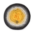 KOKONEK Merino 657 - Ciemny szary melanż/średni szary melanż/jasny szary melanż/złoty/intensywny żółty