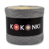 KOKONEK Merino 658 - Średni szary/jasny szary/żółty/kurkuma