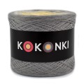 KOKONEK Merino 658 - Średni szary/jasny szary/żółty/kurkuma