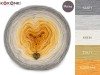 KOKONEK Merino 659 - Szary/jasny szary melanż/krem/żółty/kurkuma