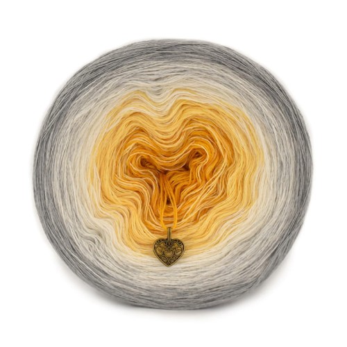 KOKONEK Merino 659 - Szary/jasny szary melanż/krem/żółty/kurkuma