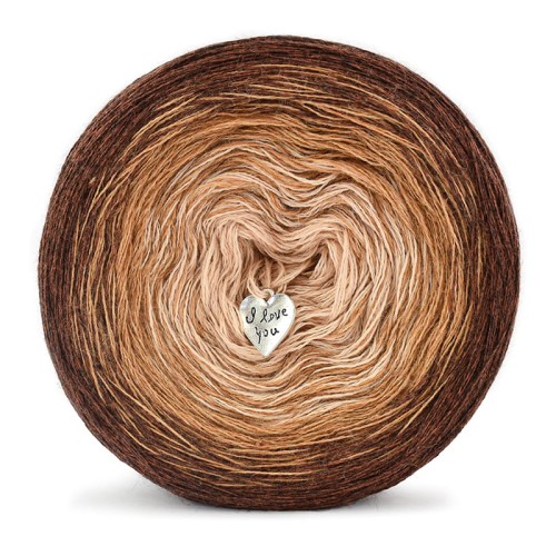 KOKONEK Merino 660 - Miedź melanż/karmel melanż/ciepły beż