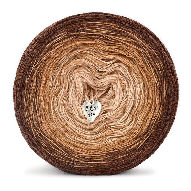 KOKONEK Merino 660 - Miedź melanż/karmel melanż/ciepły beż
