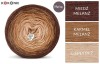 KOKONEK Merino 660 - Miedź melanż/karmel melanż/ciepły beż