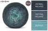 KOKONEK Merino 661 - Petrol melanż/patyna melanż/patyna