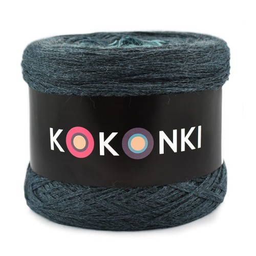 KOKONEK Merino 661 - Petrol melanż/patyna melanż/patyna