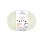 Włóczka Gazzal Super Kid Mohair 64414 / złamana biel