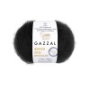 Włóczka Gazzal Super Kid Mohair 64409 / czerń