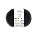 Włóczka Gazzal Super Kid Mohair 64409 / czerń
